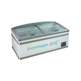 Carrel Controller Combine Commercial Display Island Freezer With Sliding Doors
