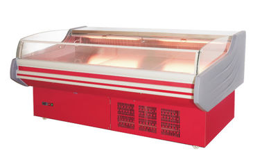 Meat / Chicken Deli Display Refrigerator Compressor Fan Cooling For Convenience Shop
