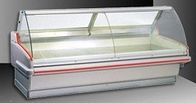 Custom Deli Display Refrigerator , Wheels Dry Heat Refrigerator 2.5meter For Convenient