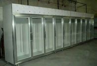 Glass Sliding Door Commercial Beer Coolers 0 - 10 Degree Fan Cooling For Shop