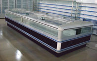 Fan Cooling Supermarket Island Freezer With Famous Brand / Commercial Meat Display Refrigerator