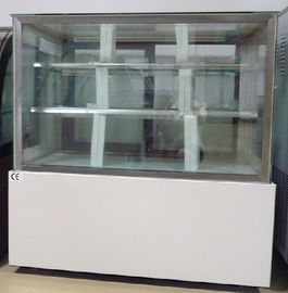 Sliding Double Doors Cake Display Freezer Cabinets 2 Meters With Tough Body