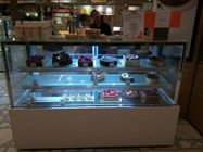 Commercial Vertical Cake Display Fridge / Refrigerated Showcase For Bakery Store