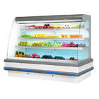 Shopping Mall Cold Display Showcase Display Cooler Dynamic Cooling 4 Pcs Adjustable for Drinks/bottles/dairy Food/vegeta