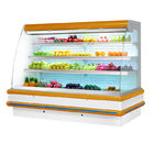 Shopping Mall Cold Display Showcase Display Cooler Dynamic Cooling 4 Pcs Adjustable for Drinks/bottles/dairy Food/vegeta