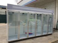 Free Standing Glass Door Refrigerator Showcase Cold Storage Chamber