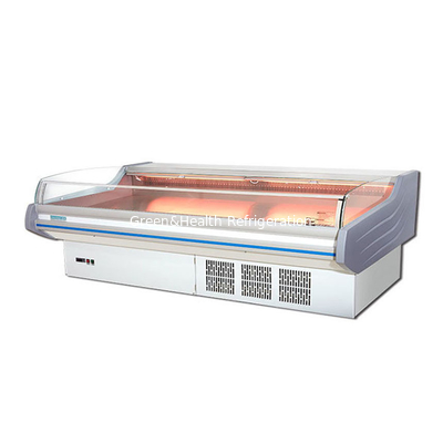 Led Light Commercial Meat Freezer Display Cooler Meat Showcase For Butcher
