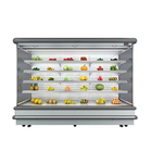 2000L Multideck Open Chiller For Vegetable Supermarket Display Showcase