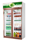 Upright Commercial Beverage Drink Chiller With Double Glass Door