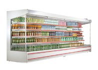Supermarket Drinks Cooler Commercial Display Freezer CE Height glass design