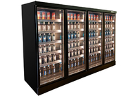 Vertical Multideck Chiller With Door Liquor Display Case Bar Fridge Energy Saving