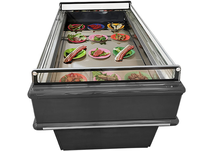 Top open chiller Commercial Large Display Fridge / Island Freezer For Frozen Food