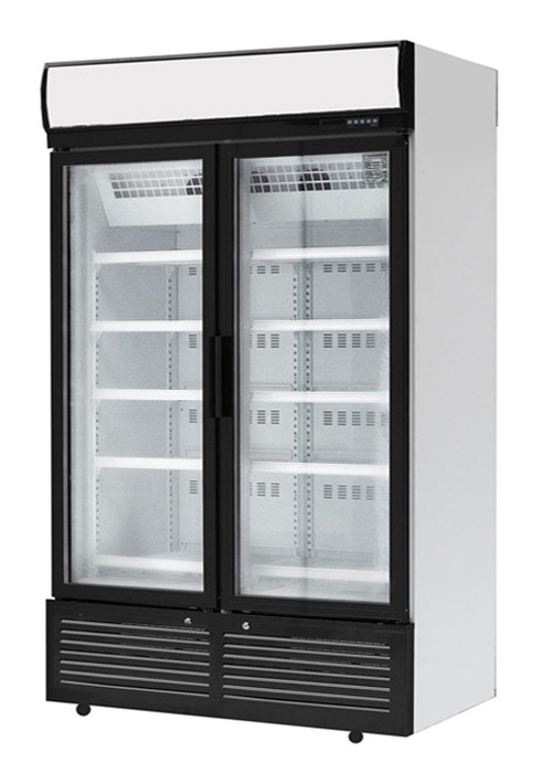High Efficient Shop Sliding Door Frozen Food Display Freezer Built In System