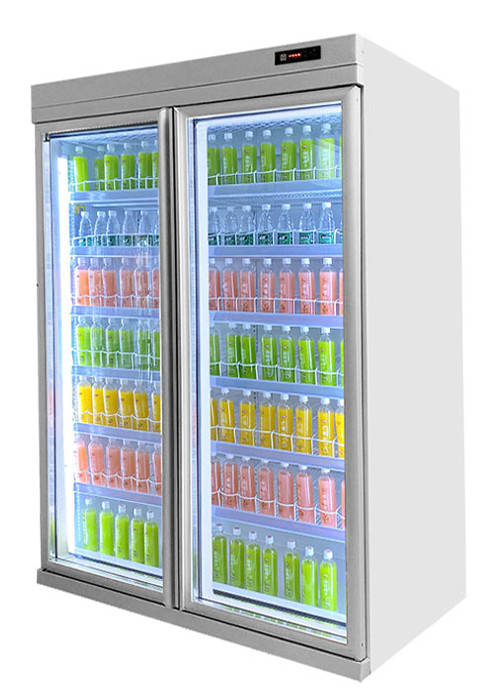 Custom Color Display Commercial Freezer Showcase Fridge For Beverage