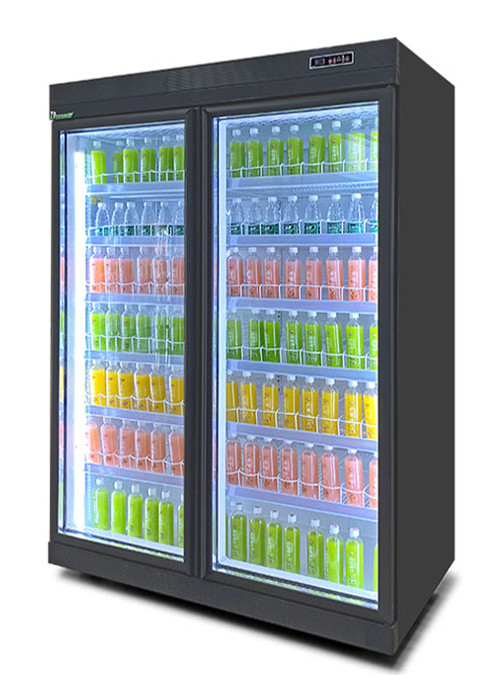 Custom Color Display Commercial Freezer Showcase Fridge For Beverage