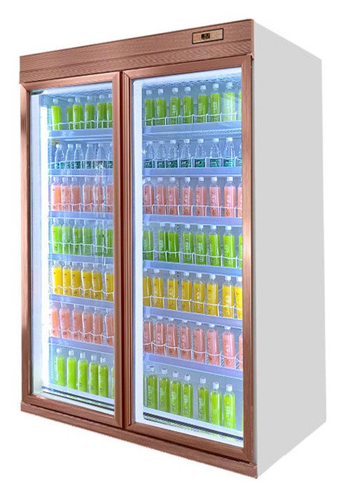 Custom Color Display Commercial Freezer Showcase Fridge For Beverage