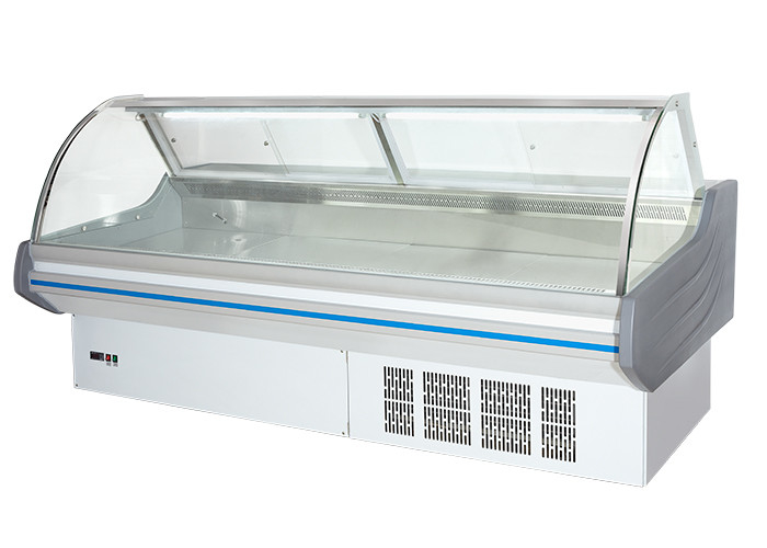 Custom Curved Glass Type Deli Display Refrigerator Freezer Butchery Meat Chiller