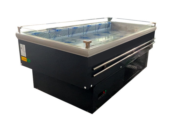 Horizontal Supermarket Island Freezer Display Fruit Vegetable Beverage Deli Food showcase