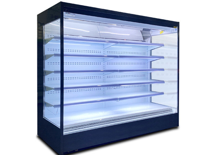 Fast Refrigeration Commercial Multideck Display Open Front Chiller Low Noise