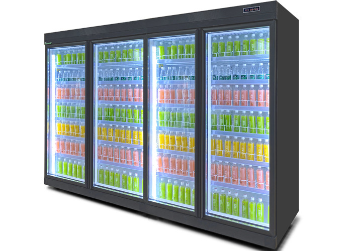 High Transparency Glass Door Top Flat Commercial Drink Coolers For Shop