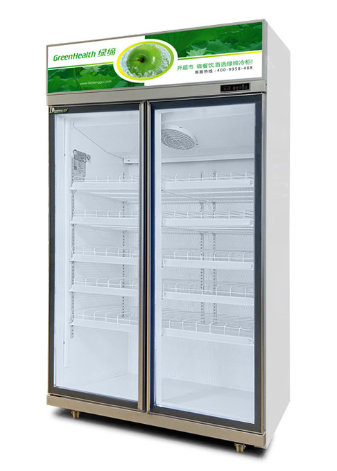 Auto Rebound Door 5 Layers Commercial Refrigerator Supermarket Beverage Cooler