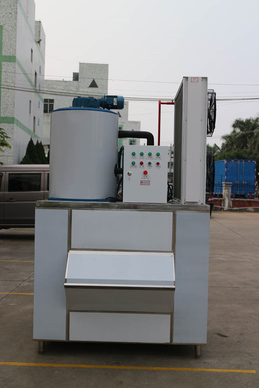 Seawater Ice Flake Making Machine 2 Tons / Day Flake Ice Machine For Fish