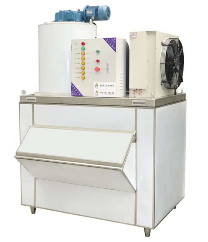Seawater Ice Flake Making Machine 2 Tons / Day Flake Ice Machine For Fish
