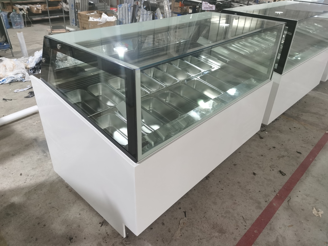 Square Type Ultra Low Temperature Ice Cream Display Freezer Gelato Cabinet
