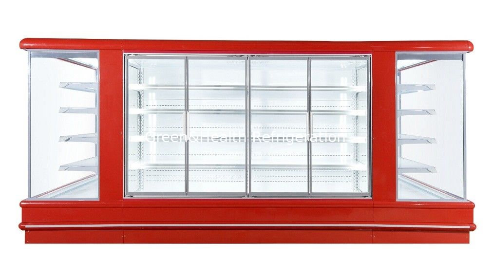 Upright Display Freezer Open Deck Chillers Danfoss 4450*2370*2060