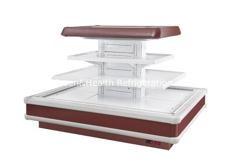 Vertical Air Curtain LED Light Multideck Open Chiller Corner Type