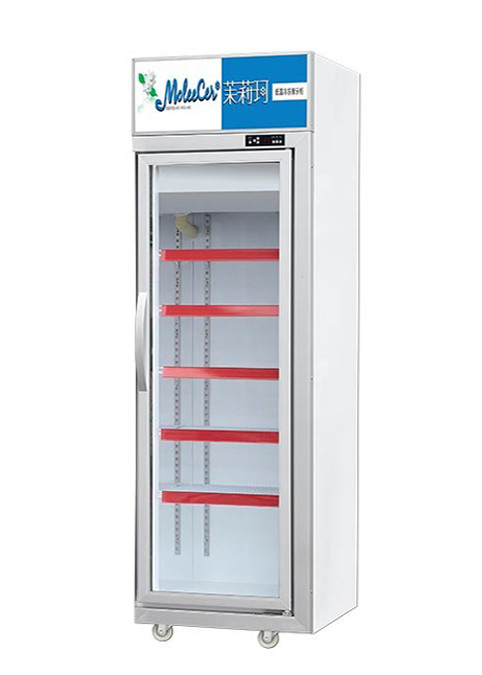 5 Layers 450L Single Door Commercial Supermarket Display Freezer Plastic Coated Steel