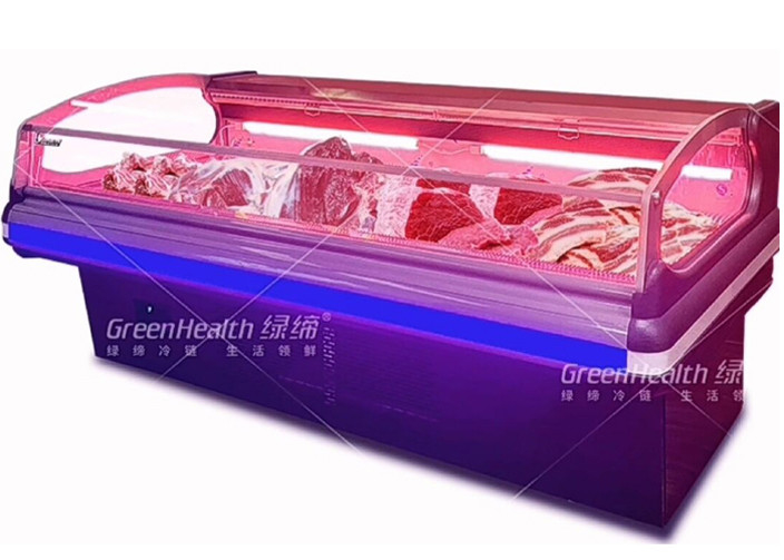Length Custom Frozen Meat Refrigerator Top Open Type With LED Light