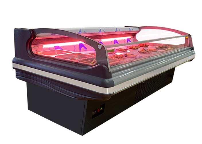Length Custom Frozen Meat Refrigerator Top Open Type With LED Light