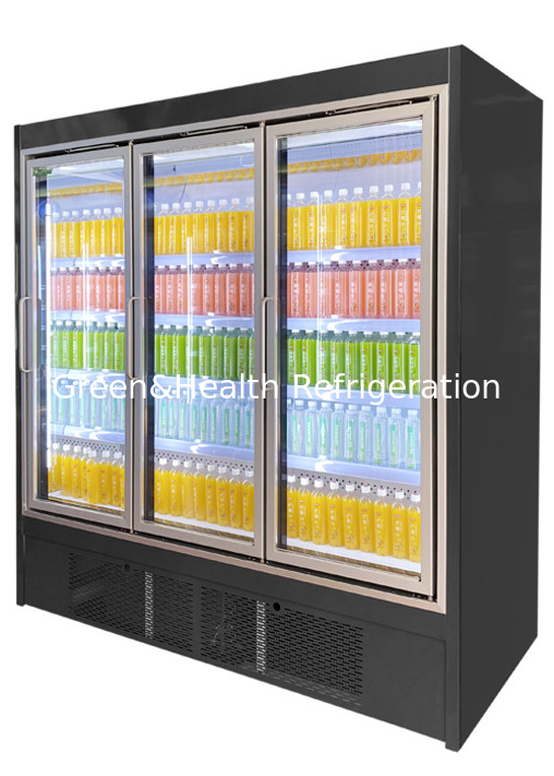 Upright Supermarket Multideck Open Chiller Frost Free With Sliding Glass Doors