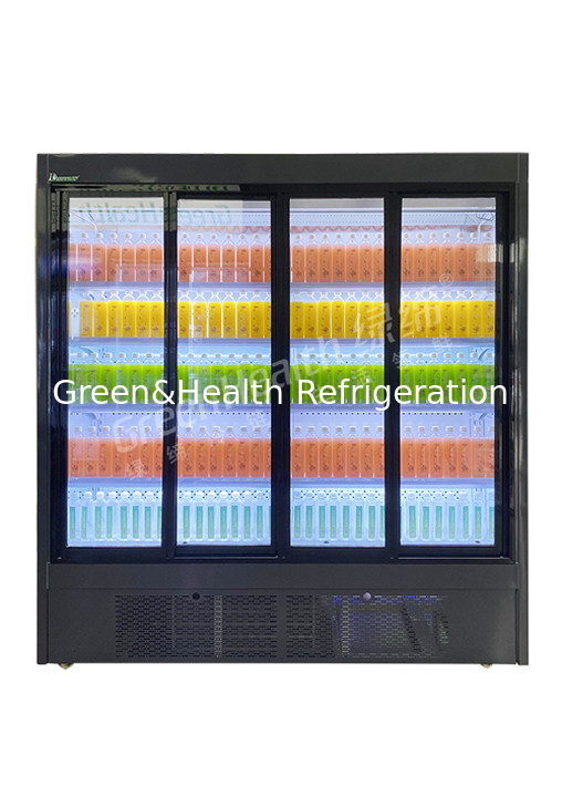 Upright Supermarket Multideck Open Chiller Frost Free With Sliding Glass Doors