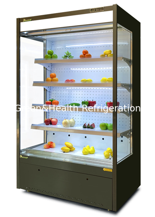 Small Multi Deck Open Chiller Supermarket Showcase Plug In And Remote Type R404a