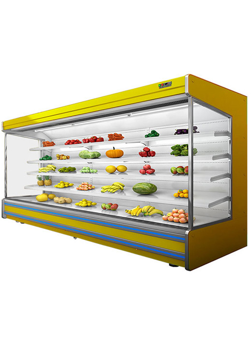 Fan Cooling Stand Type Remote System Multideck Open Chiller For Shop