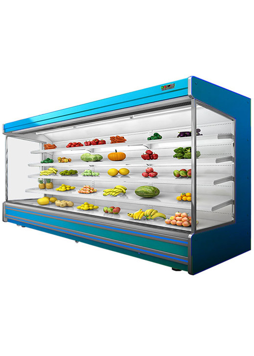 Fan Cooling Stand Type Remote System Multideck Open Chiller For Shop