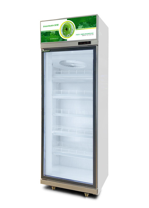 Low E Glass Convenience Store Beverage Chiller Storage Fridge For Drinks