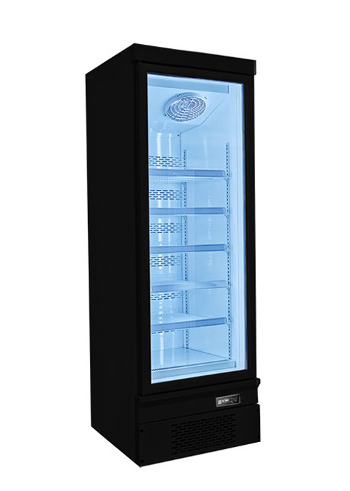 Rapid Frozen Glass Doors Upright Commercial Freezer Display For Supermarket