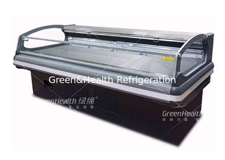 Commercial Meat Display Chiller with Dynamic Cooling LED Lighting and Danfoss/Secop Compressors for Supermarkets