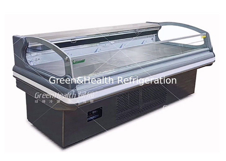 Commercial Meat Display Chiller with Dynamic Cooling LED Lighting and Danfoss/Secop Compressors for Supermarkets