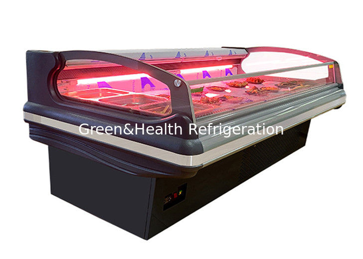 Commercial Meat Display Chiller with Dynamic Cooling LED Lighting and Danfoss/Secop Compressors for Supermarkets