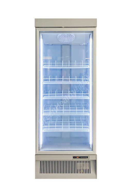 Standard Type Single / Double Door Vertical Cooler For Drinks Display
