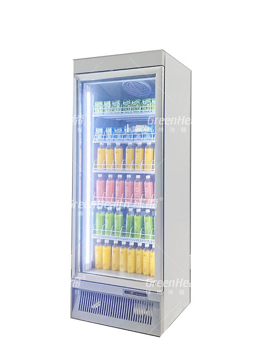 Standard Type Single / Double Door Vertical Cooler For Drinks Display