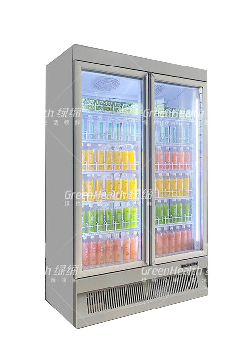 Standard Type Single / Double Door Vertical Cooler For Drinks Display