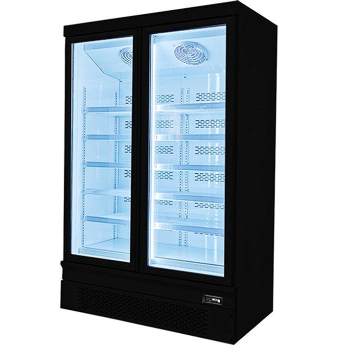 Vertical Refrigerator Frozen Meat Upright Display Freezer Stand Up For Shop