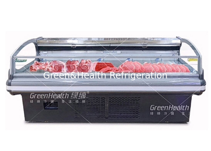 Open Type Self Service Counter Frozen Product Display Freezer For Meat Fish