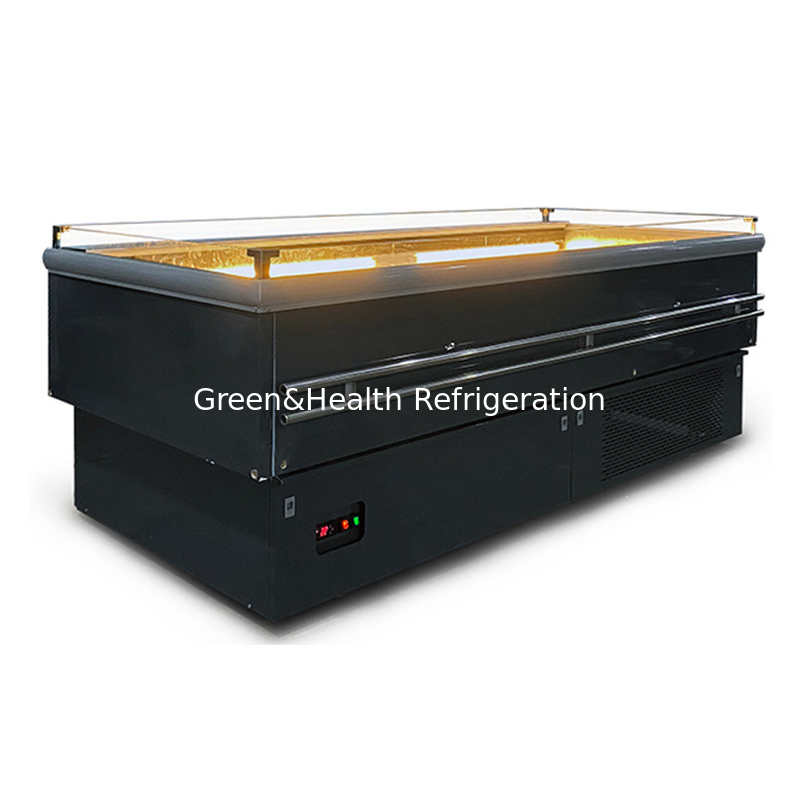Food Refrigerated Preservation Fruit Display Chiller For Store Open Type