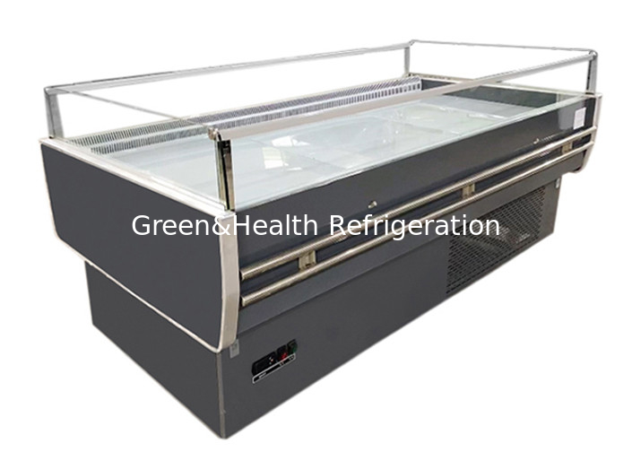 Factory Supply Fruit Shop Open Display Cooler Island Type For Commercial Use